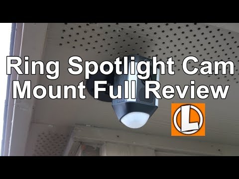 ring floodlight cam installation under eave