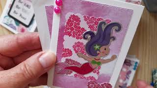Mini cards made for week 6 of the Craft along on Papercraft swaps, projects and more