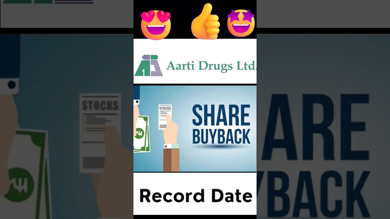 Aarti Drugs Announced Share Buyback I Aarti Drugs share latest news I Market4Retails