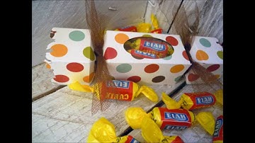 candy box with envelope punch board