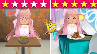 I Went To The WORST And The BEST REVIEWED Restaurants In Roblox!