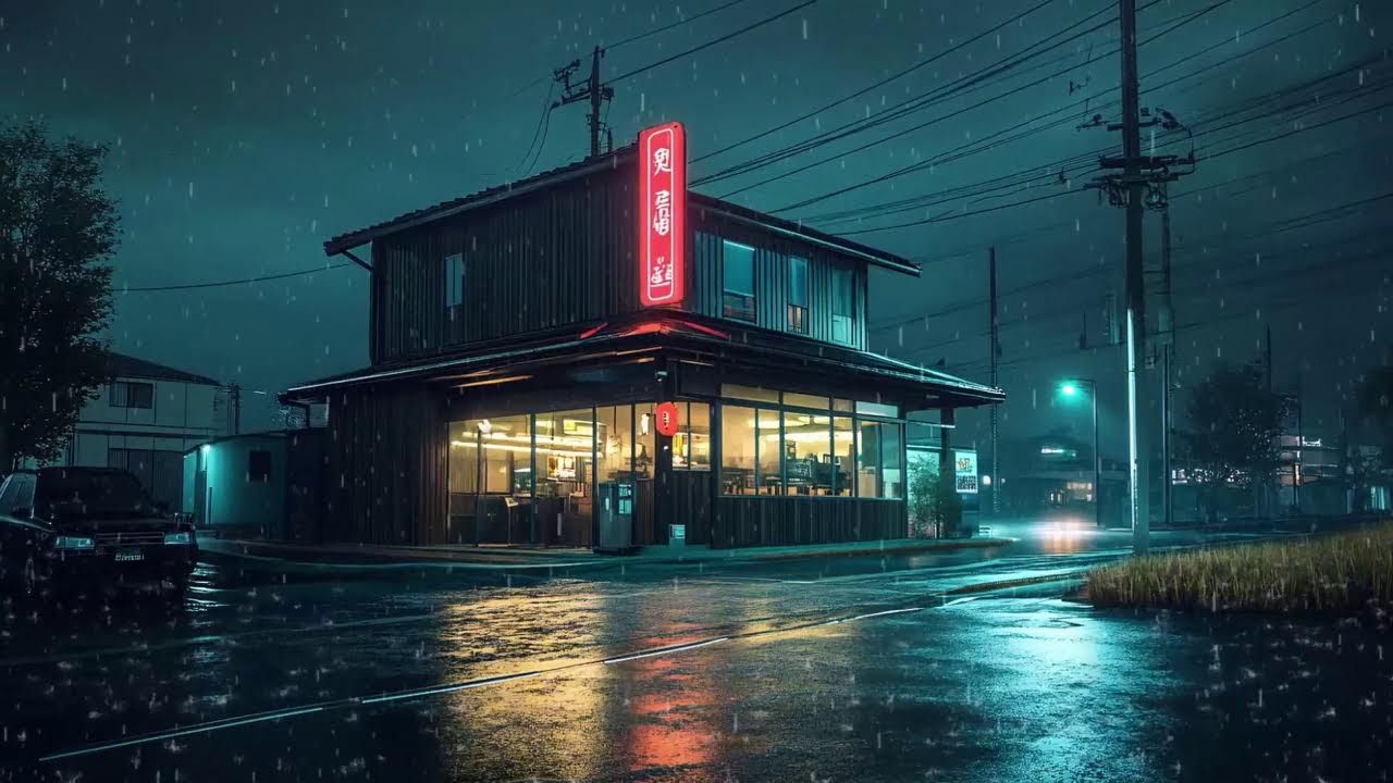 Late Night Study in Japan 🌙 Rainy Lofi Music for Deep Concentration