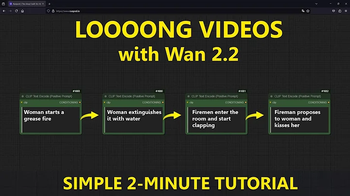 2-Minute Tutorial: WAN 2.2 Loooong AI Videos