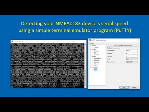 Troubleshooting serial communications, or detecting your device's serial speed using PuTTY