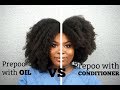 PREPOO Type 4 Kinky thick hair WITH OIL VS CONDITIONER | HAIR COMPARISON | Bubs Bee