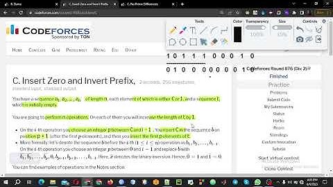 C  Insert Zero and Invert Prefix