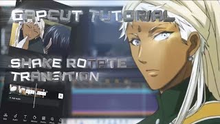 Edgy Shake Rotate Transition | AMW Like After Effects || Capcut Tutorial