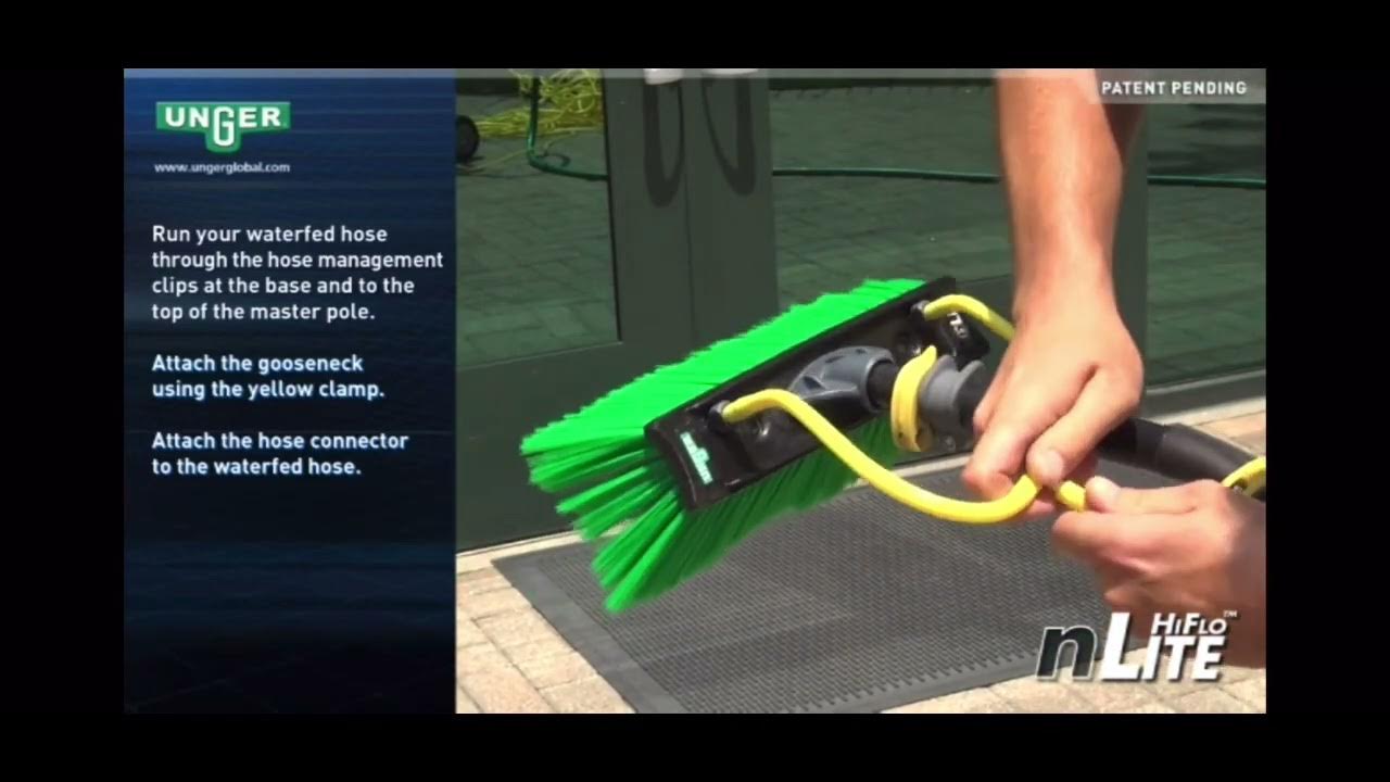 Unger window washing pole installation instructions YouTube