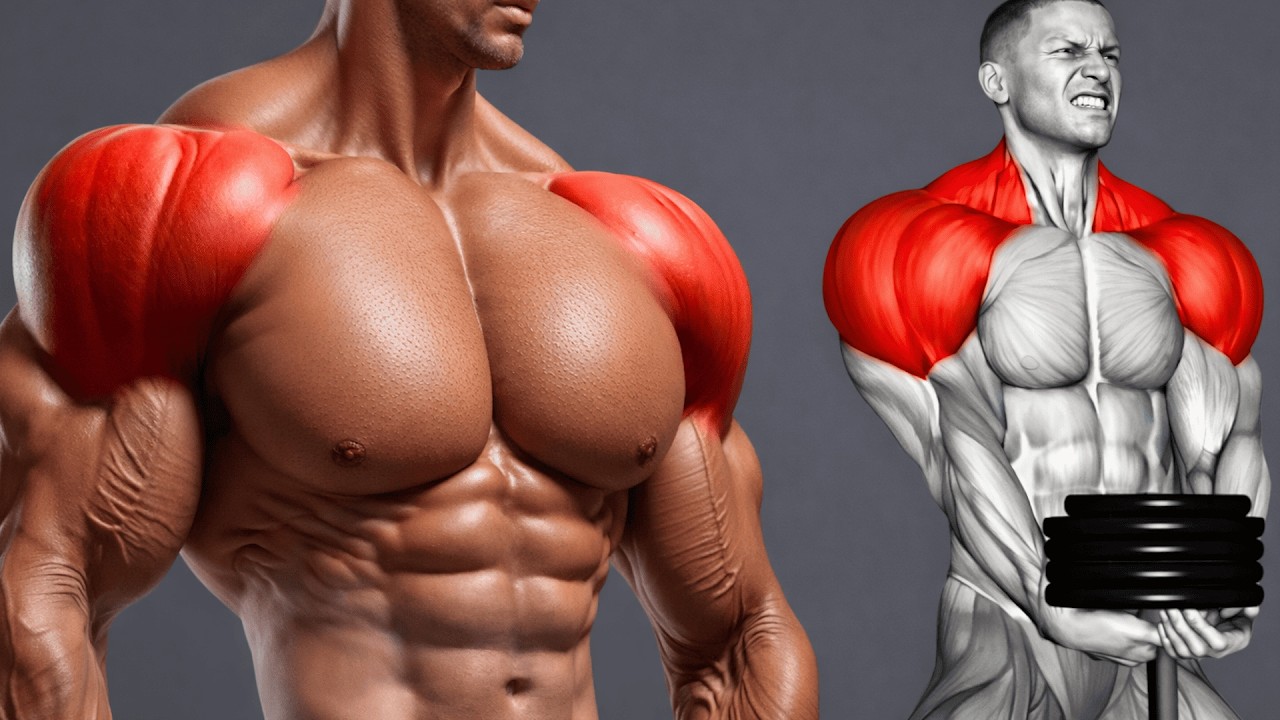 Высокоинтенсивная тренировка дельтовидных мышц для создания округлой формы спереди, по бокам, сза...