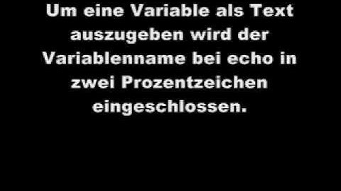 BATCH Tutorial #2 Umgang mit Variablen - The Code-inator