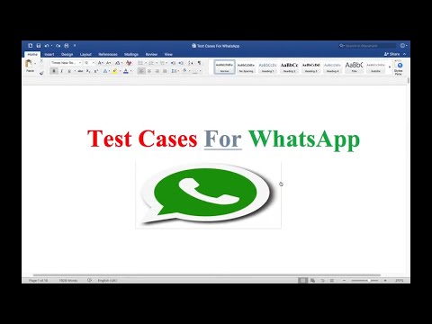 Test Cases for Whatsapp