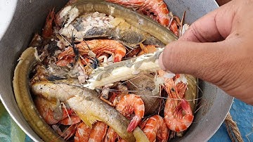 Tiếp Tục Vô Mánh Tôm Sắt Cá Ngát Và Bữa Cơm Hải Sản Luộc | Ngư Dân Miền Tây #67