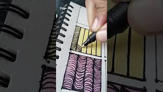 day-33 zentangle patterns for beginners 🤠