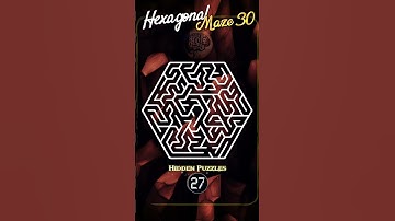 Hexagonal mazes Maze 30 #hiddenpuzzles