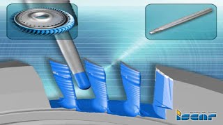 ISCAR Industrealize - Aerospace - Blisk Inconel  - Finish and bottom radius Milling