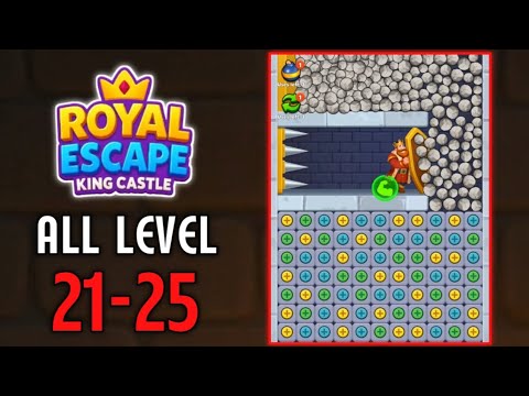 King Escape King Castle || Royal Escape King Castle Levels 21 22 23 24 ...