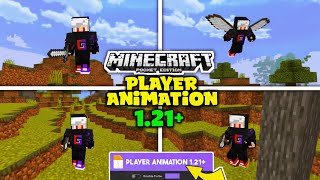 Minecraft PE 1.21 Player Animations Mod | Just Got INSANE screenshot 5