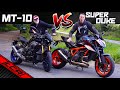 KTM Super Duke EVO vs Yamaha MT-10 SP | Naked Battle Royale!!