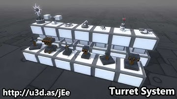 Unity 5 - Turret System Demo Scenes on Max Settings