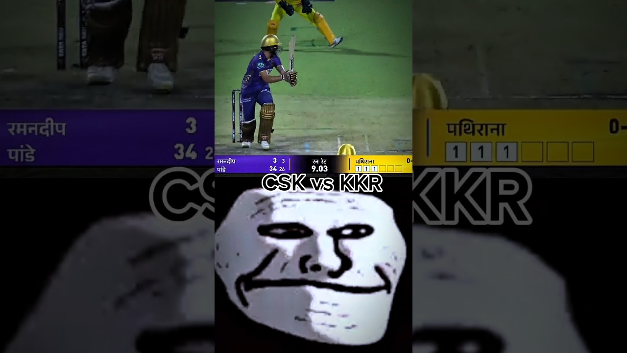 KKR vs CSK || CSK beat KKR |` ipl match 😨😨 