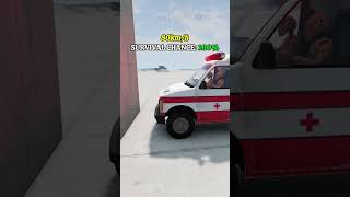 What happens to patients when an ambulance crashes at different speeds? #beamngdrive