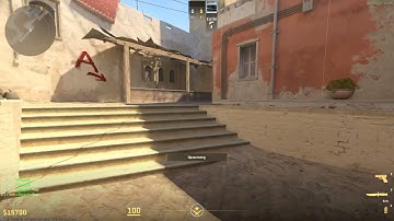 Counterstrike CS2 - Mirage smoke off B site door, window, van and short - cs2