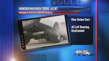 Leaving your car running and unattended to warm up presents criminals with an opportunity