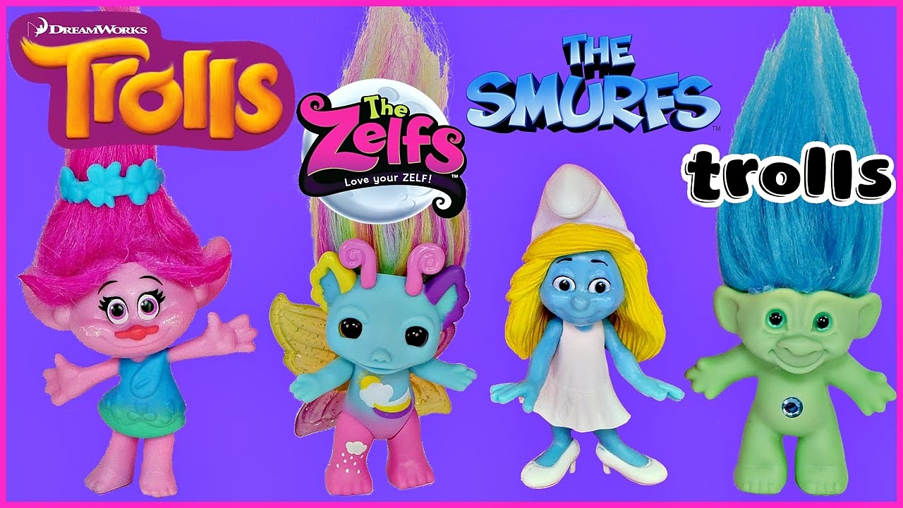 ⁣TROLLS MOVIE Poppy and Friends Figures