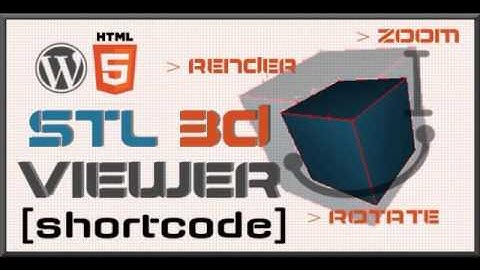Preview WordPress STL 3D Viewer Shortcode