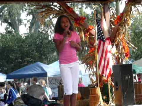 Kelci singing Jesus take the wheel 101709 at Orang...