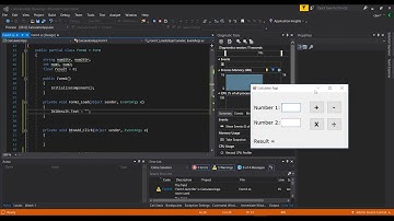 Visual Programming with C# - Calculator Application