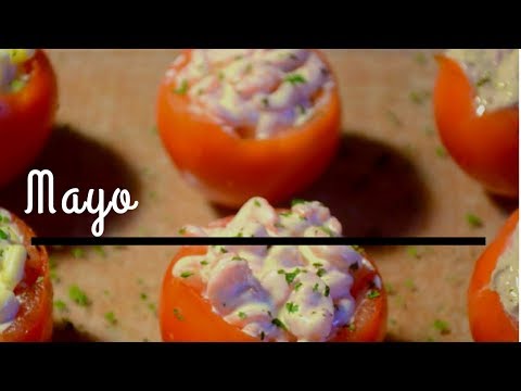 recette-entrée-avec-tomates-:-thon,-maïs,-crevettes-♡