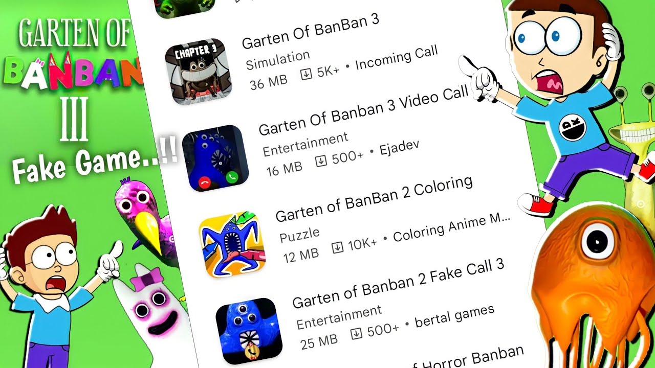 Download Garten of Banban 3 coloring android on PC