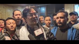 Tenzing Lamtha After Joining SDF Interacts With Media