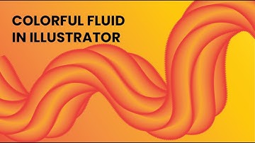 How to Make 3D Colorful Fluid Landing Page Design in  Adobe Illustrator Tutorial graphic bakery