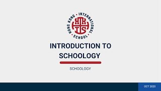 Introduction to Schoology (2020)