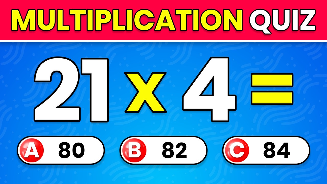 Can You Pass This Multiplication Quiz? ️ 30 Questions Speed Test - YouTube