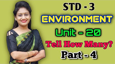 Std.3|Environment|Unit-20|Tell How Many?|Part-4|Gcert|Ncert|By Krishna Panchal
