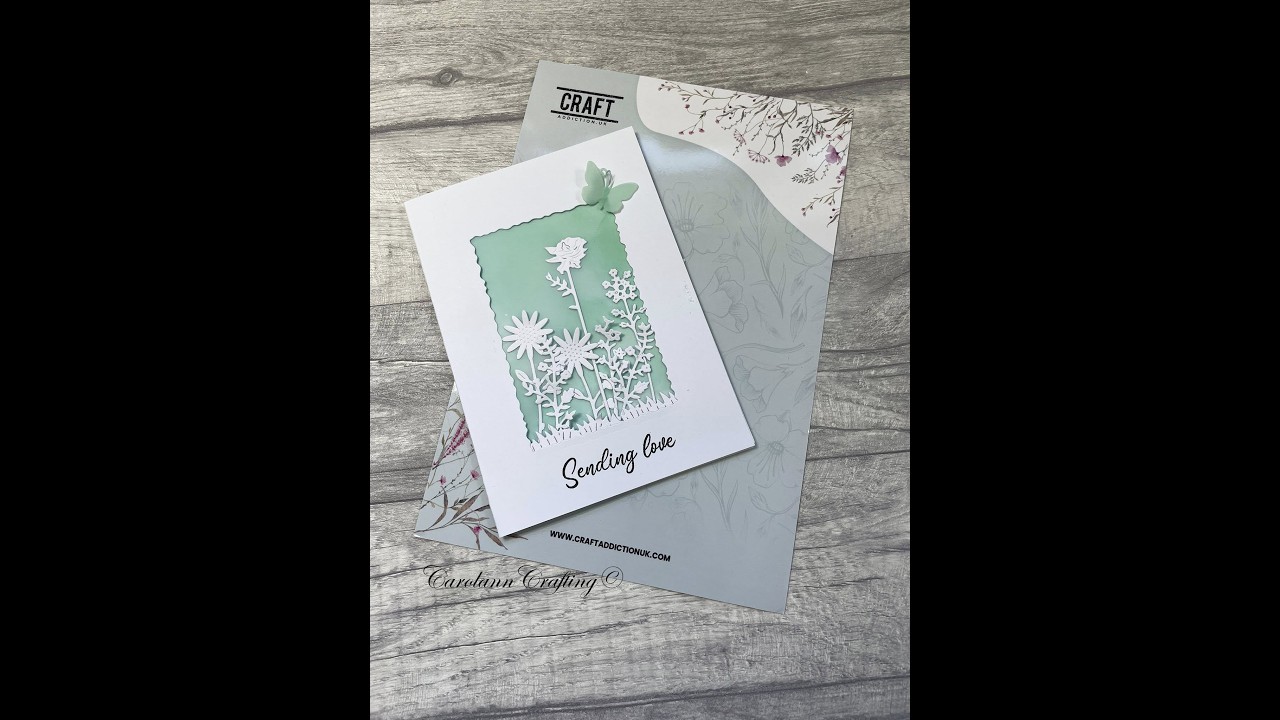 Раскрасьте свой веллум, чтобы создать красивую открытку в стиле «Луговое отверстие».