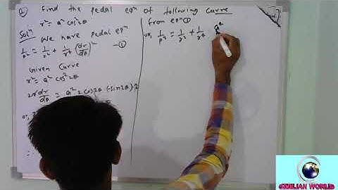 pedal equation example  differential calculus and its application 4