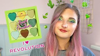 TESTING I HEART REVOLUTION LUCKY HEARTBREAKERS EYESHADOW PALETTE // PALETTE REVIEW