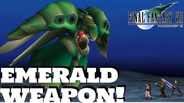 How To Beat Emerald Weapon! - Final Fantasy 7 - Gameplay Walkthrough (PS4)