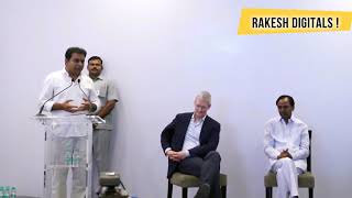 Ktr Excellent Speech In Front Of Apple Ceo Tim Cook At Apple Mapping Centre Hyderabad