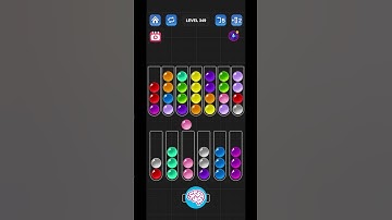 Lv 349 Ball Sort Puzzle - Color Game / 顏色分類遊戲 / ボールソーティングパズル (Guru Game)  #ballsortpuzzle
