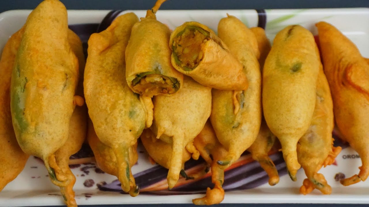 Rajasthani Mirchi Vada | Mirchi Vada Recipe | Mirchi Vada Bajji | Mirchi Bhajji | India Home Cooking