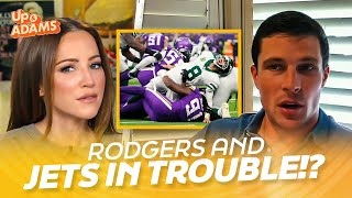 What is GOING ON with Aaron Rodgers Luke Kuechly and Kay Adams React to Vikings Defeating Jets