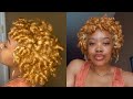 The PERFECT Perm Rod Set on Blow Dried Hair Using Only Mousse!