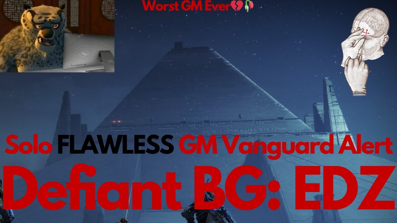 Destiny 2 SOLO FLAWLESS GRANDMASTER VANGUARD ALERT - Defiant Battleground: EDZ