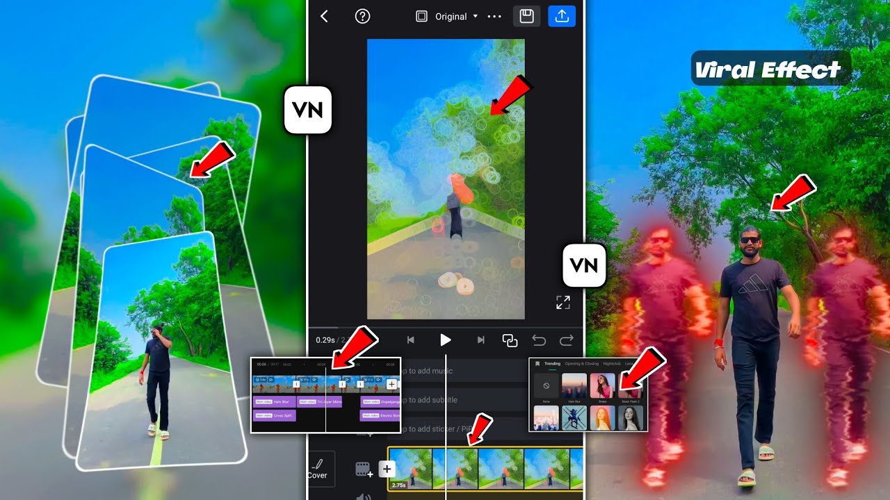 Trending Video Editing In Vn App | Vn App Se Video Kaise Banaye | Vn App Video Editing Tutorial