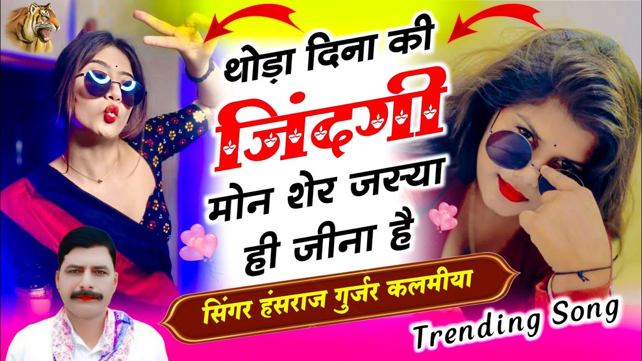 थोड़ा दिना की जिंदगी मोन शेर जस्या ही जीना है / सिंगर हंसराज गुर्जर कलमीया 